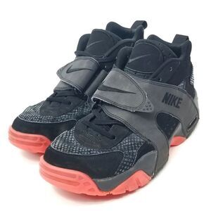 NIKE AIR VEER "Premium" Black Anthracite Atomic Red Sneakers Trainers Size 10.5